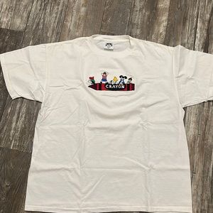 vintage crayon all embroidered shirt